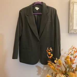 NEW Charcoal Gray Lined Blazer X-Large